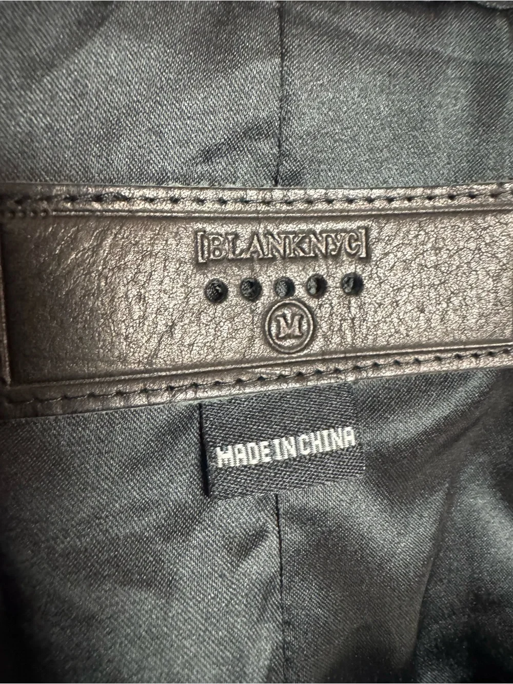 Blank NYC asymmetrical zip